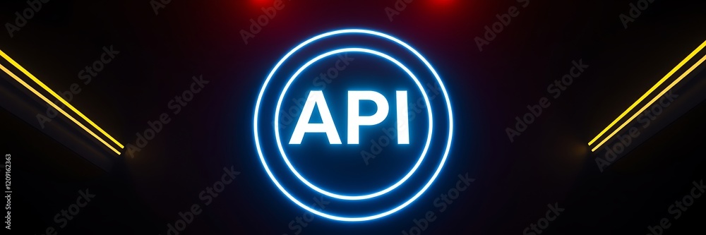 Application Programming Interface (API) Concept. Technology and Software Development on Dark Blue Background, API integration, software tools, API concept, API background, Api copy space background Application Programming Interface (API) Concept. Technology and Software Development on Dark Blue Background, API integration, software tools, API concept, API background, Api copy space background