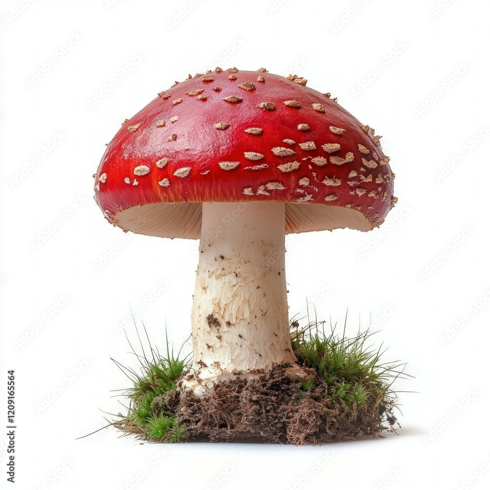 Red Mushroom Isolated Red Mushroom Isolated