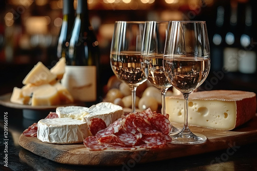 Wine And Cheese Silhouette