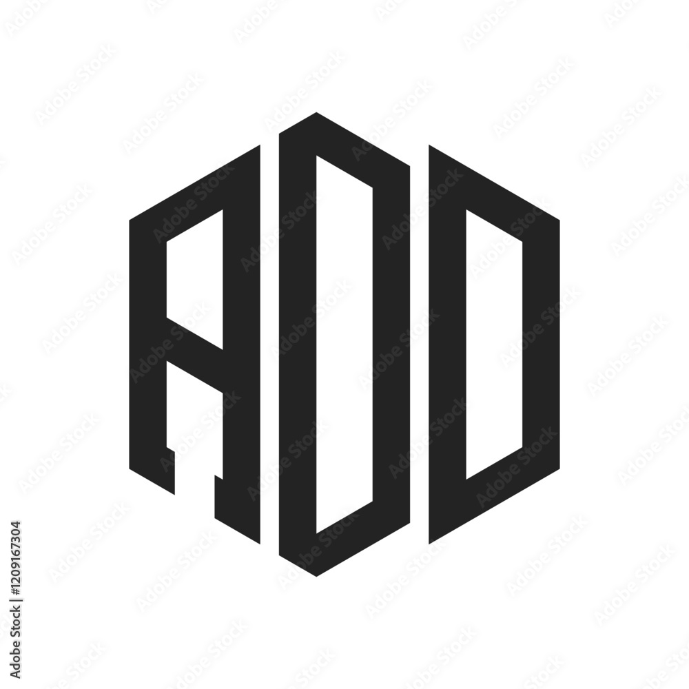 ADD Logo Design. Initial Letter ADD Monogram Logo using Hexagon shape ADD Logo Design. Initial Letter ADD Monogram Logo using Hexagon shape