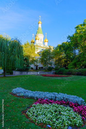 Obraz na płótnie Church of St. Nicholas the Miracle-Maker, Sofia w salonie