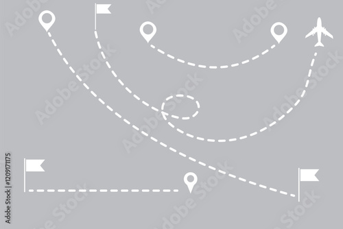 location vector icon set. point illustration sign collection. position symbol. place logo.