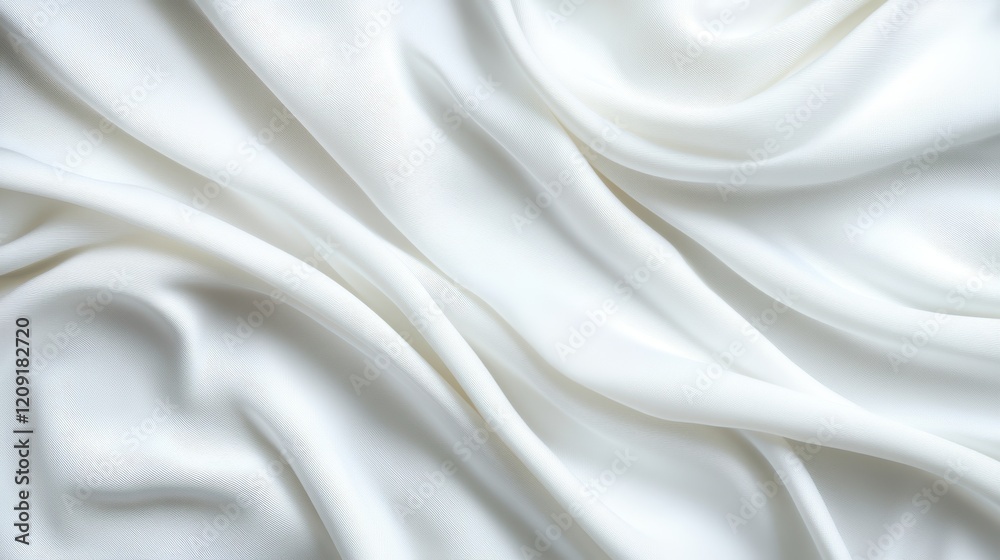 A detailed close-up of white fabric showcasing numerous intricate folds and textures, emphasizing its softness and depth. A detailed close-up of white fabric showcasing numerous intricate folds and textures, emphasizing its softness and depth.