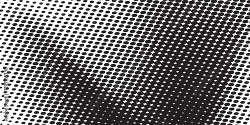 Grunge halftone gradient background. Faded grit noise texture. White and black sand wallpaper.