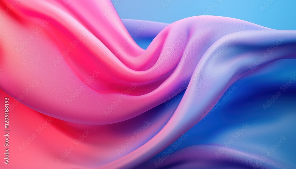 Iridescent waves of satin fabric reflecting subtle hues of light for creating dreamy and elegant design backgrounds Iridescent waves of satin fabric reflecting subtle hues of light for creating dreamy and elegant design backgrounds