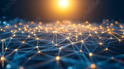 Network Nodes Connect Globally, Illuminating Digital Future