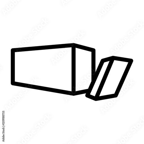 Butter Stick Vector Line Icon Design