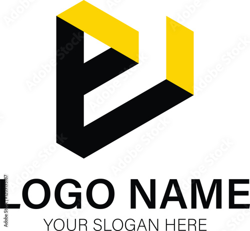 PL Letter logo monogram, abstract, wordmark, letter mark, business, typography, flat, minimalist, brand. Editable Stroke