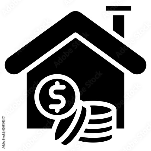 Mortgage Financing glyph icon