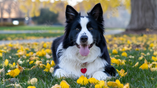 A cute illustration of a dog and cat celebrating Christmas with love and happiness in a festive winter design
