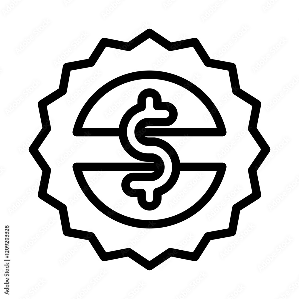 Financial Regulation Vector Line Icon Design Financial Regulation Vector Line Icon Design