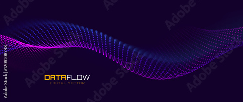 Hi Tech Network Connection Grid. 3D Technology Style Banner Design. Technology Vector Illustration. Futuristic Design for Technology or Science Event.