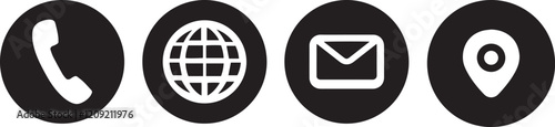 Phone icon collection. Call sign. Vector