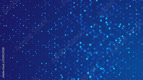 Vector Triangle Geometric Pattern. Modern Stylish Halftone Texture. Monochrome Grid Changing with Noise. Vector Illustration. Pattern for Commercials.
