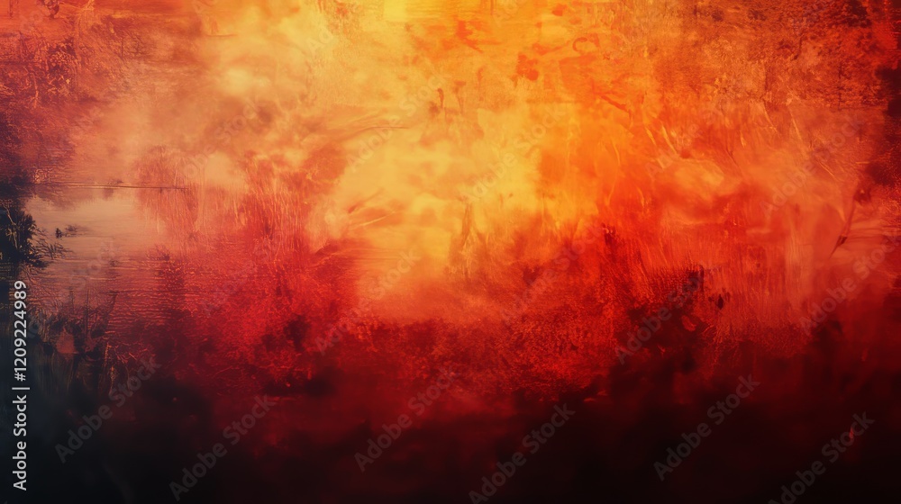 Red orange black grainy texture gradient background vibrant abstract banner, Generative AI Red orange black grainy texture gradient background vibrant abstract banner, Generative AI
