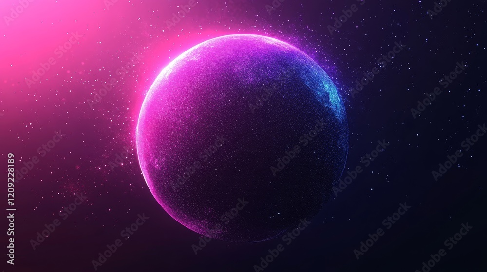 Purple blue gradient sphere on dark background, grainy texture poster design, Generative AI Purple blue gradient sphere on dark background, grainy texture poster design, Generative AI