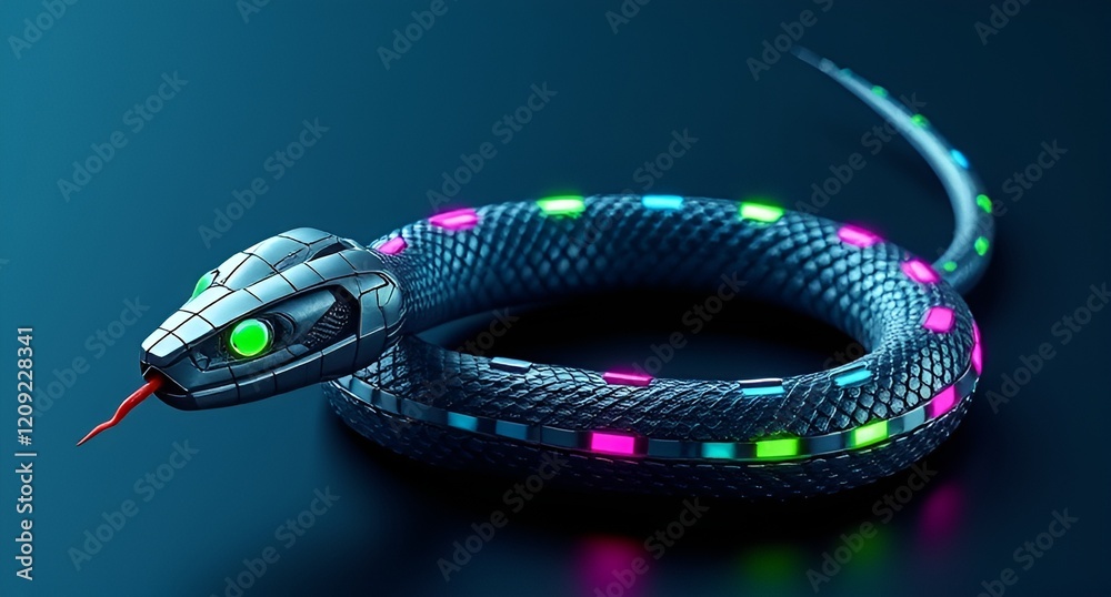 Obraz premium snake robot