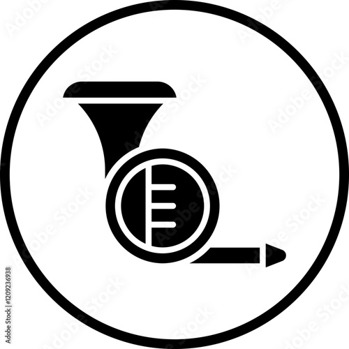 Horn Trumpet Icon Style