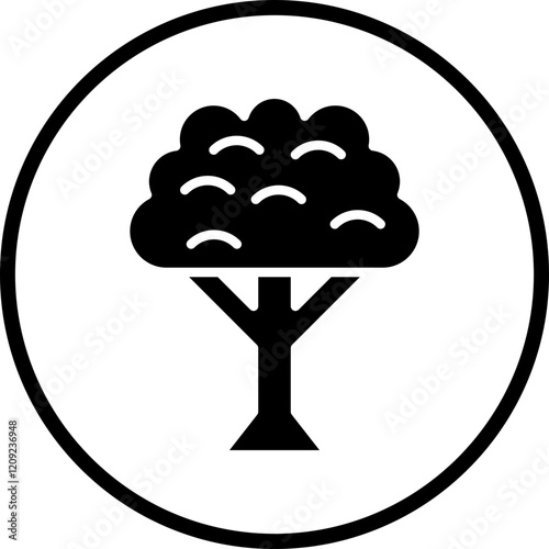 Oak Tree Icon Style