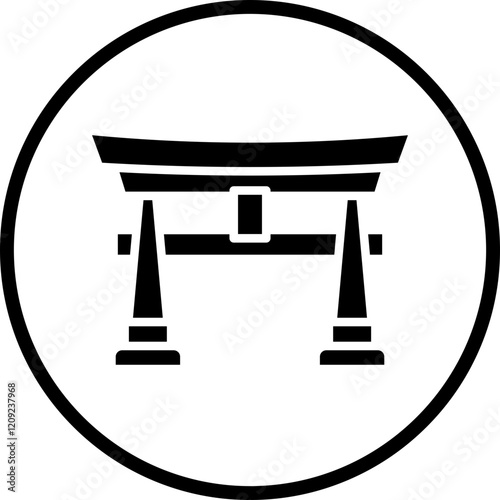 Torii Gate Icon Style