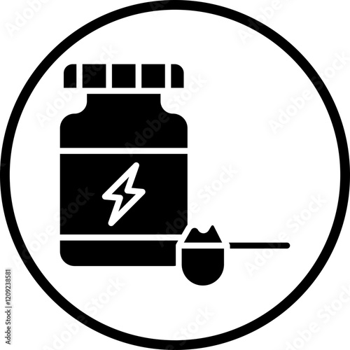 Protein Powder Icon Style
