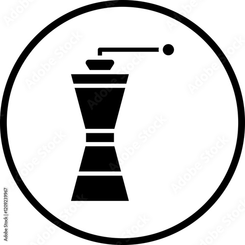 Coffee Mill Icon Style