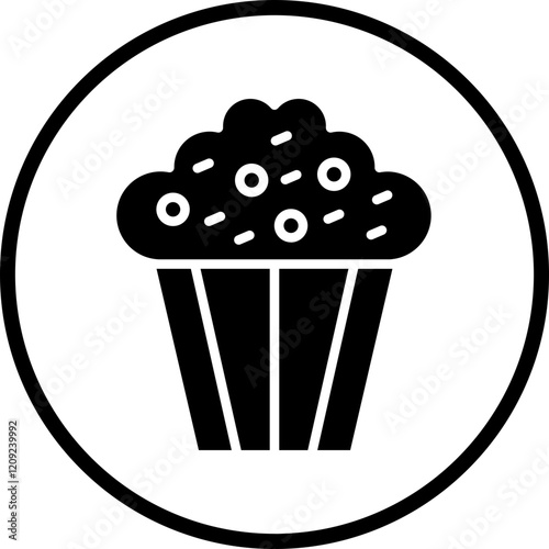 Coffee Muffin Icon Style