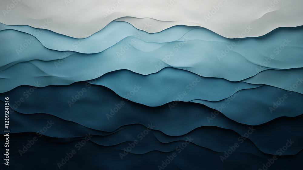 Obraz premium Abstract Blue Wave Pattern Background