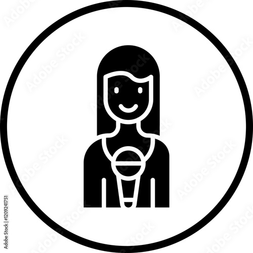 Journalist Female Icon Style
