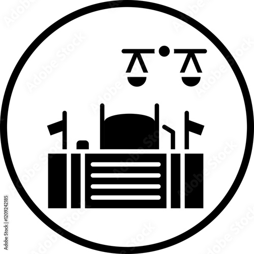 Courtroom Icon Style
