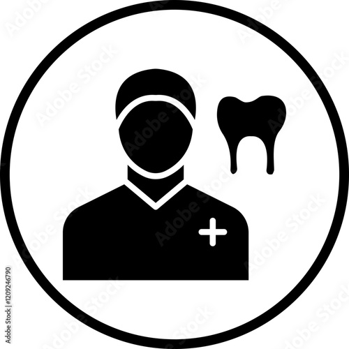 Dentist Male Icon Style