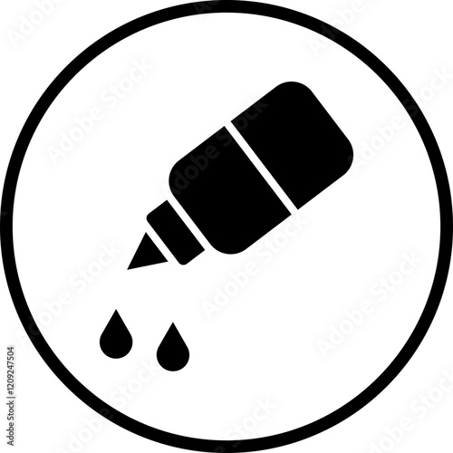 Medical Eye Drops Icon Style