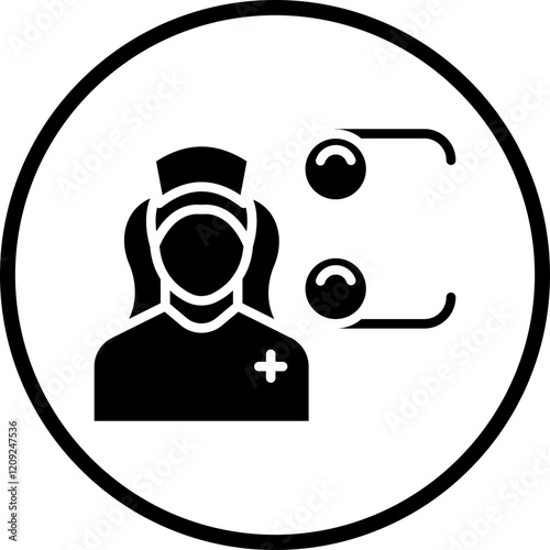 Optician Female Icon Style