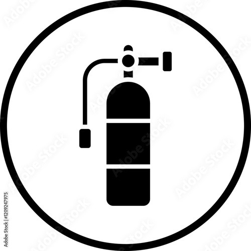 Diving Tank Icon Style