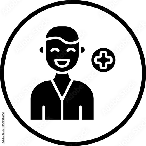 Male Patient Icon Style
