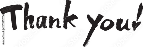 筆で書いたthank youの文字