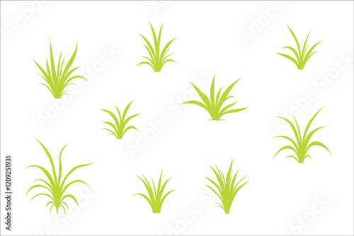 Grass Vector Illustration, Nature, Green, Lawn, Plant, Blade, Meadow, Landscape, Field, Turf, Garden, Pasture, Outdoor, Spring, Summer, Grassland, Eco, Environment, Foliage, Leaf, Flora, Natural, Gr