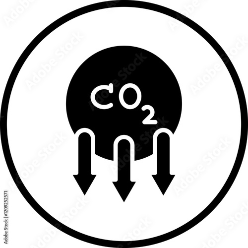 Reduce Co2 Emissions Icon Style
