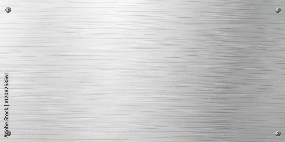 Brushed steel plate with fine horizontal lines creating a sleek and industrial background, surface, metallic Brushed steel plate with fine horizontal lines creating a sleek and industrial background, surface, metallic