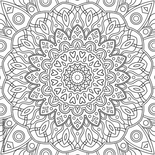 Mandala pattern with circles 2