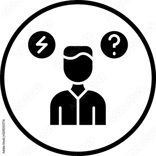 Anxiety Disorder Icon Style