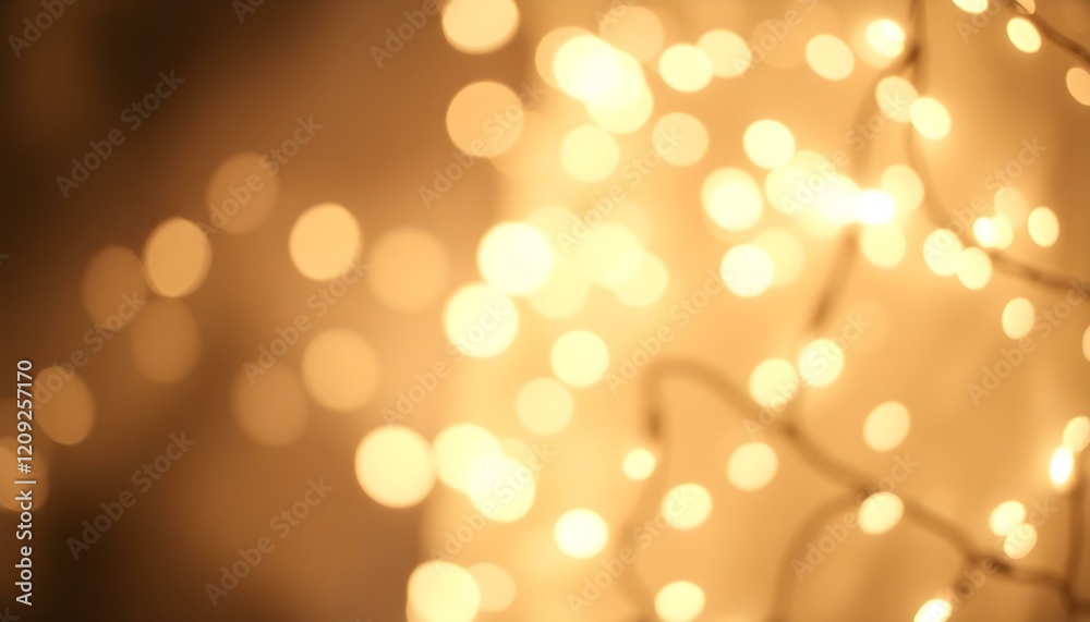 Fototapeta premium Ethereal Silver & White Fairy Lights Shimmering Background bokeh dreamy winter subtle 