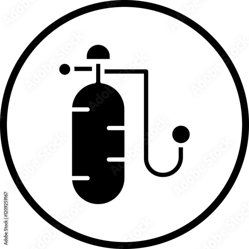 Oxygen Tank Icon Style