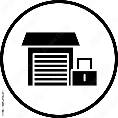 Warehouse Closed Icon Style