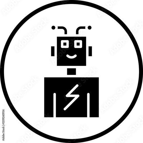 Robot Battery Icon Style