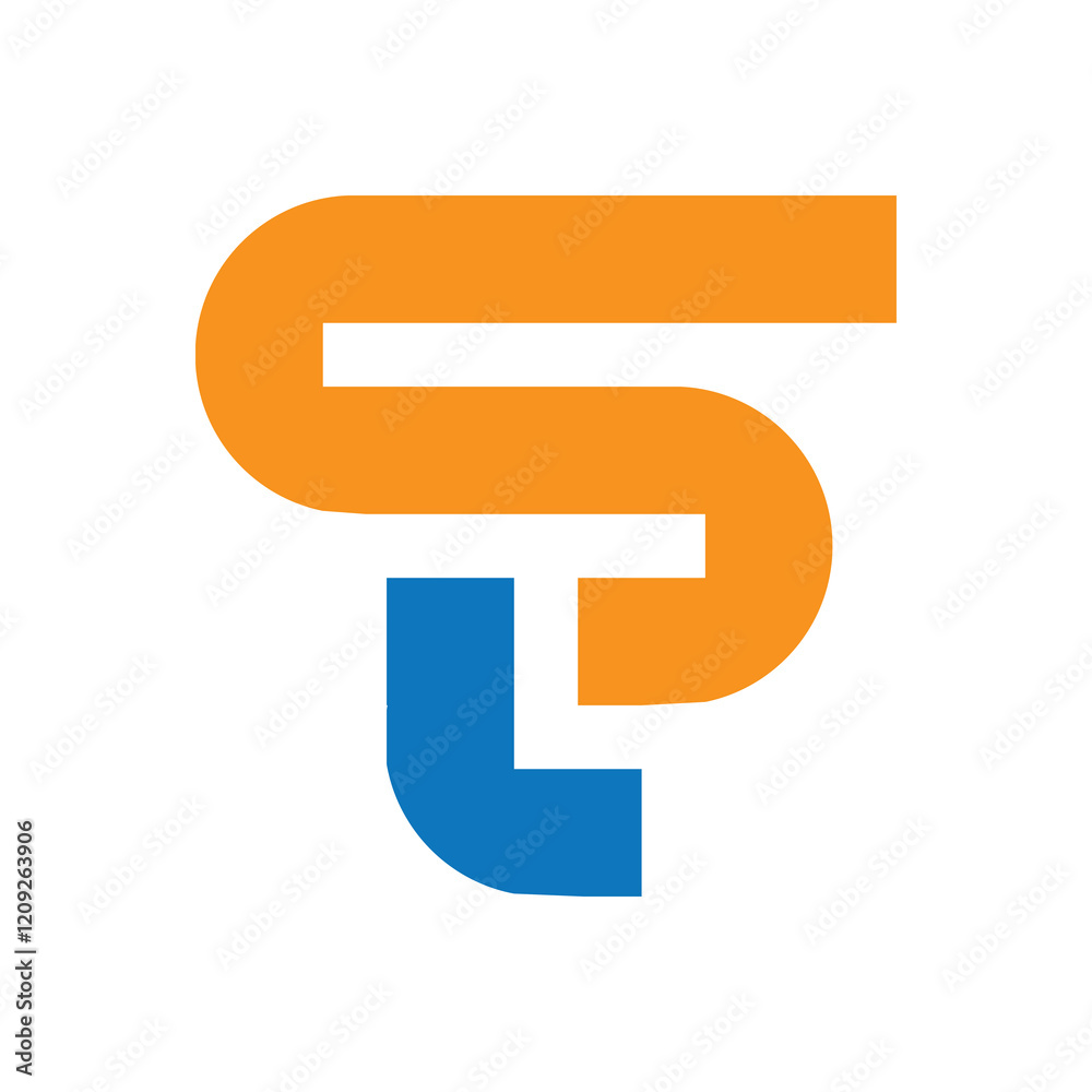 
SL monogram logo design.