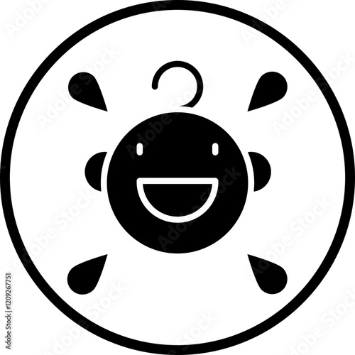 Crying Baby Icon Style
