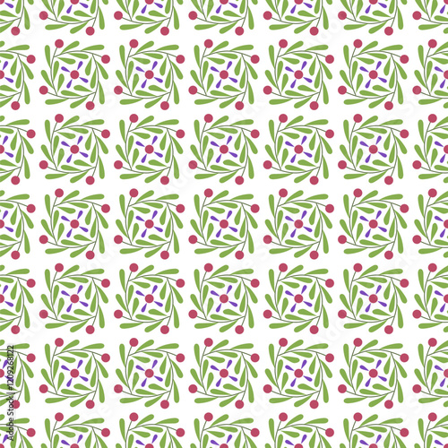 folk motifs. floral decorative ethnic art. vector seamless pattern. repetitive background. green, violet, purple colors. fabric swatch. wrapping paper. continuous design template for textile, home dec