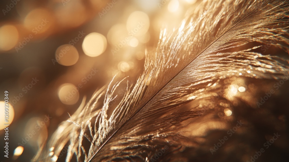 A Single Feather in Golden Light A Single Feather in Golden Light