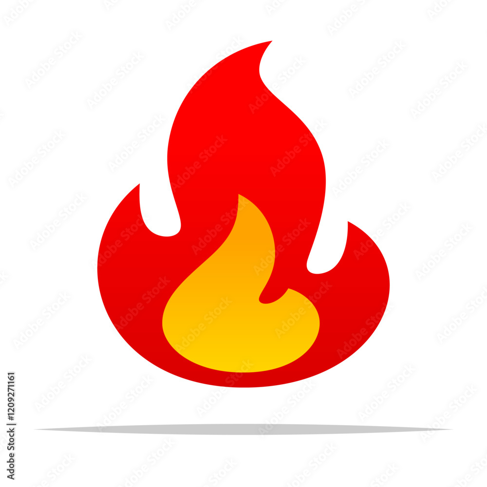 Fire flame vector isolated illustration Fire flame vector isolated illustration